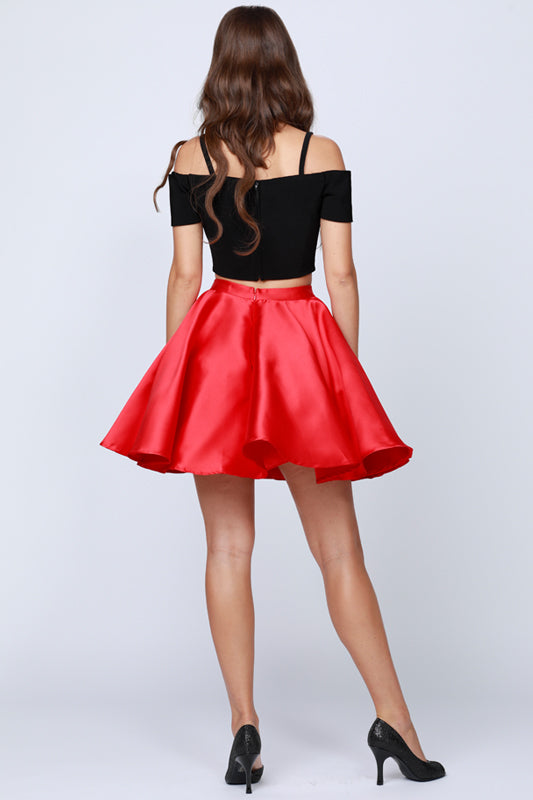 Juliet 809 Two Piece A Line Short Cocktail Dress