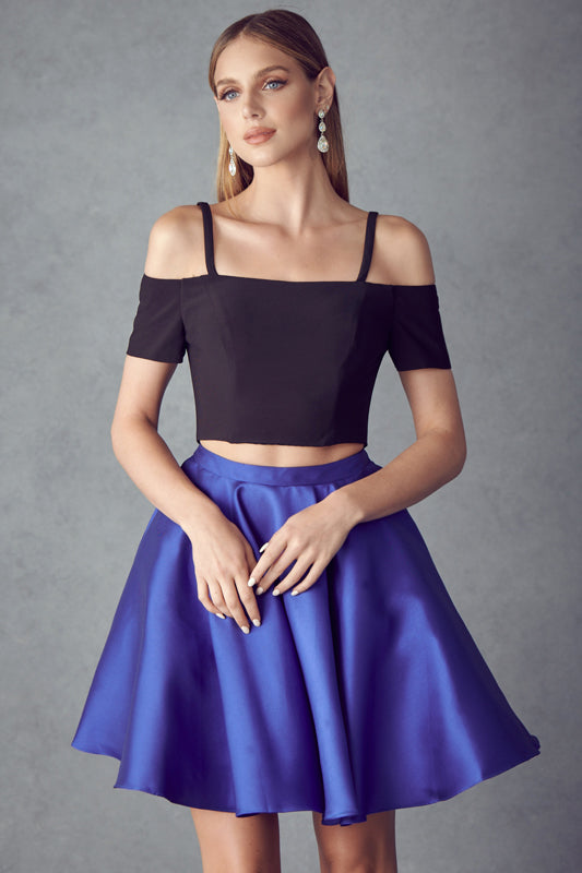 Juliet 809 Two Piece A Line Short Cocktail Dress