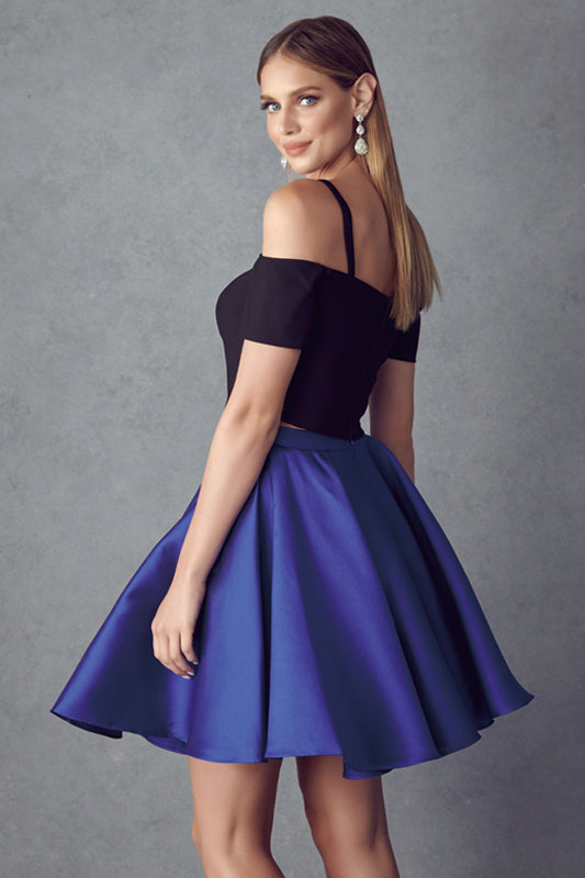 Juliet 809 Two Piece A Line Short Cocktail Dress