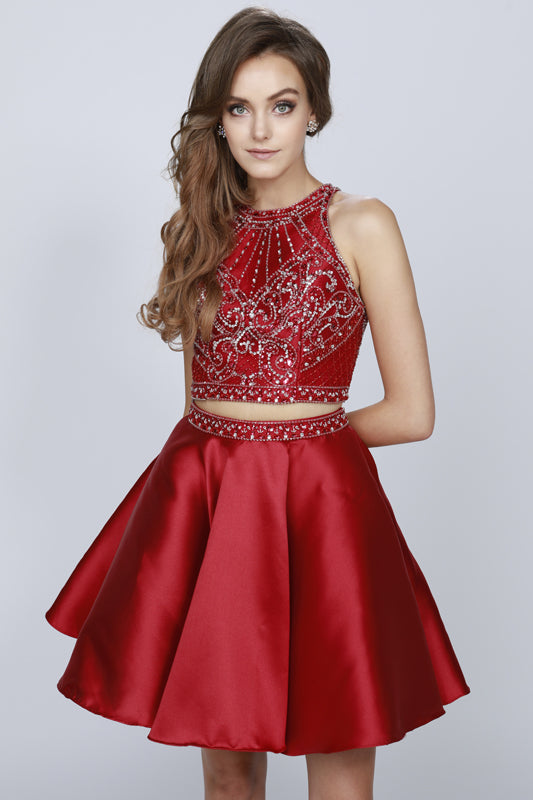 Homecoming Dresses Short Beaded Homecoming Cocktail Dress Burgundy