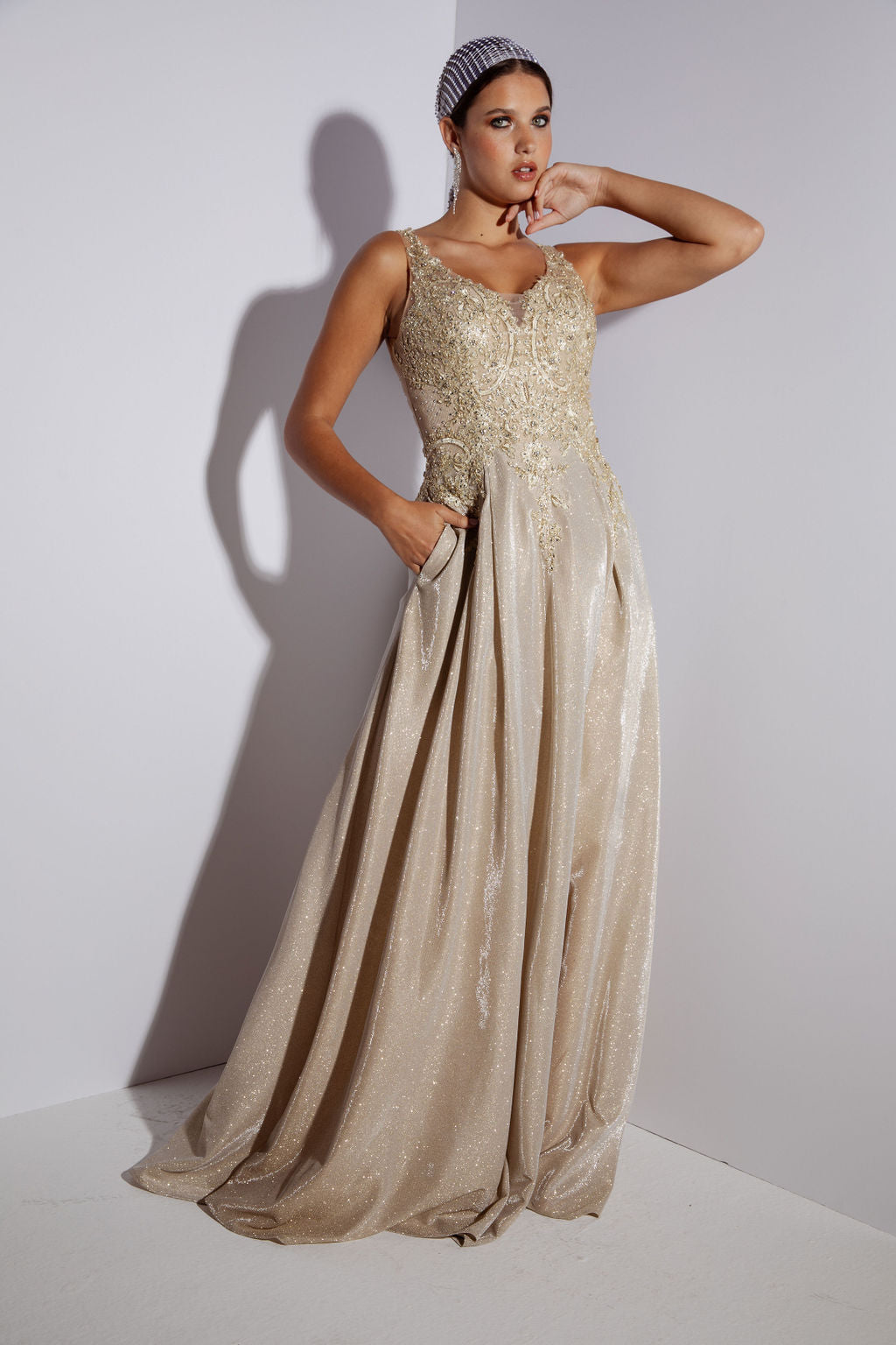Long Formal Prom A Line Dress Eureka Fashion 9606  The Dress Outlet