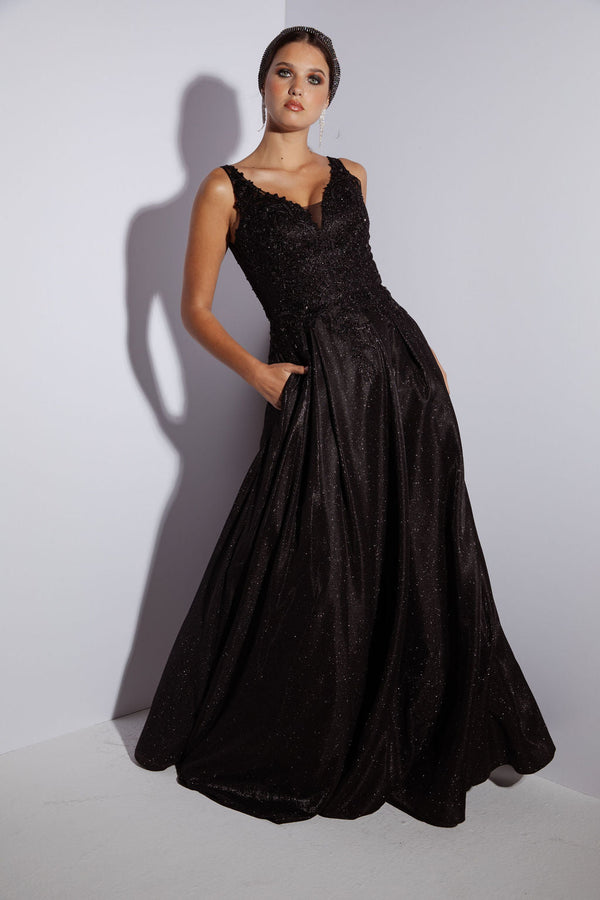 Long Formal Prom A Line Dress Eureka Fashion 9606