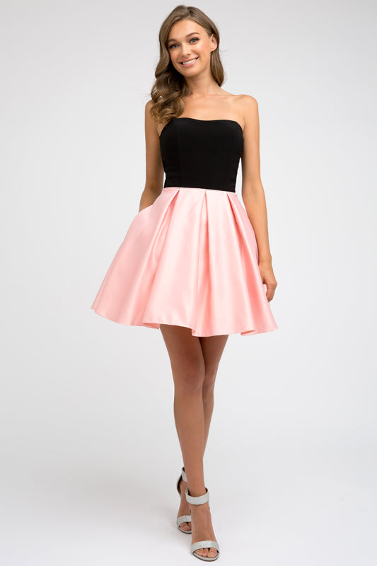 Homecoming Dresses Short A Line Homecoming Cocktail Dress Rose