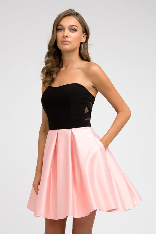 Homecoming Dresses Short A Line Homecoming Cocktail Dress Rose