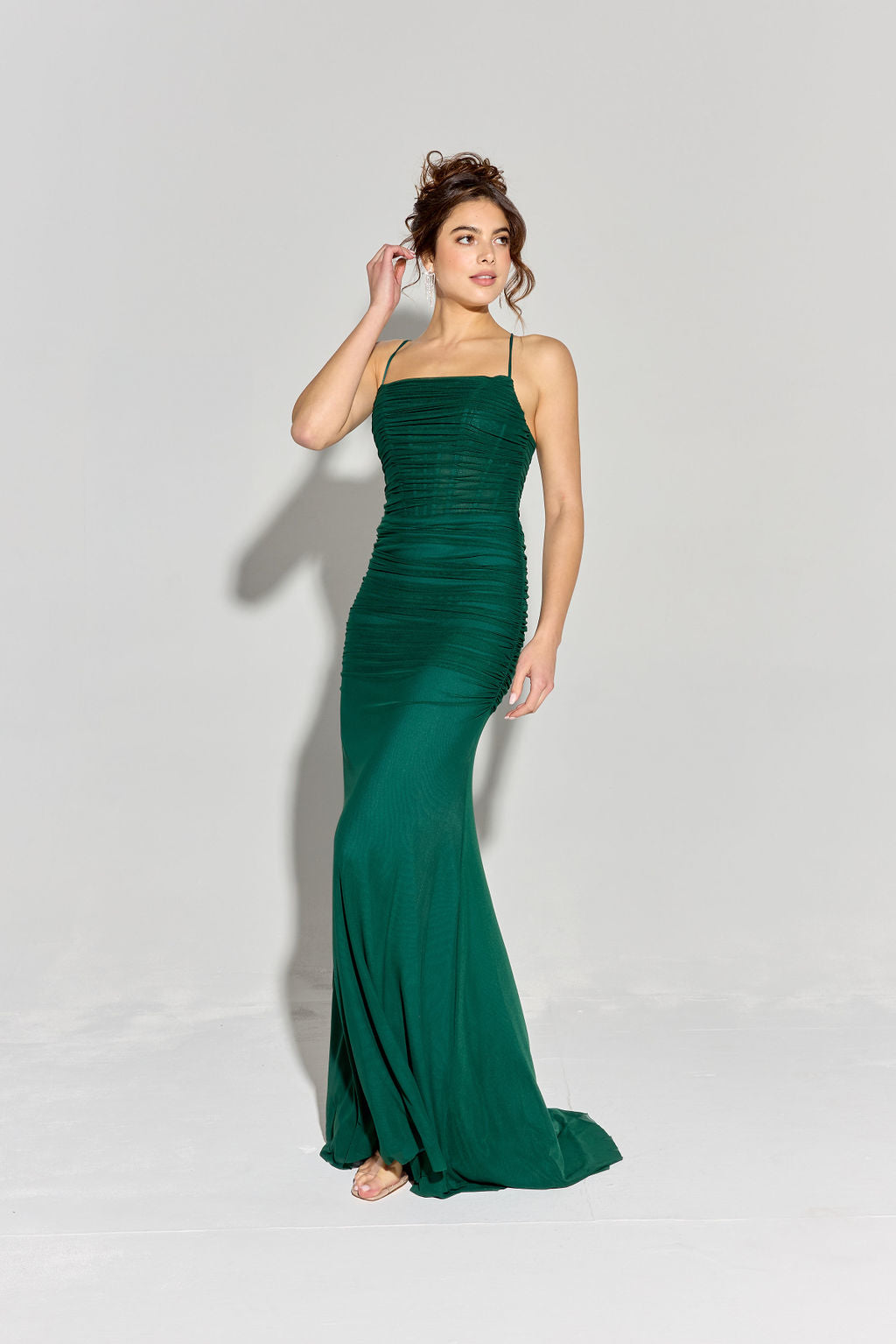 Prom Dresses Fitted Long Formal Evening Prom Dress Eureka Fashion EK177 Hunter Green