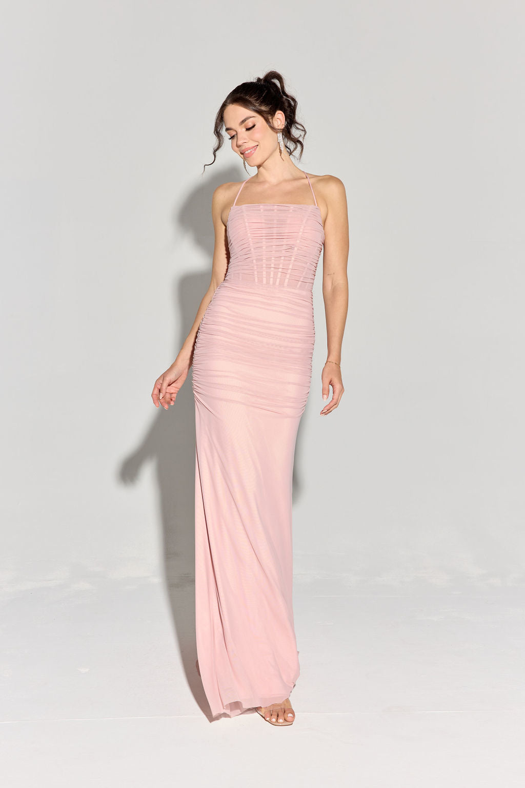 Prom Dresses Fitted Long Formal Evening Prom Dress Eureka Fashion EK177 Blush