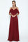 Prom Dresses A Line Long Formal Prom Dress Burgundy