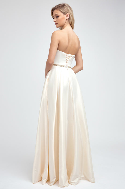 Juliet 688 A Line Long Beaded Formal Evening Prom Dress