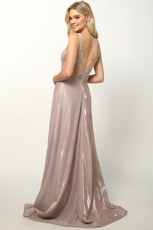 Juliet 699 Long A Line Formal Evening Prom Dress