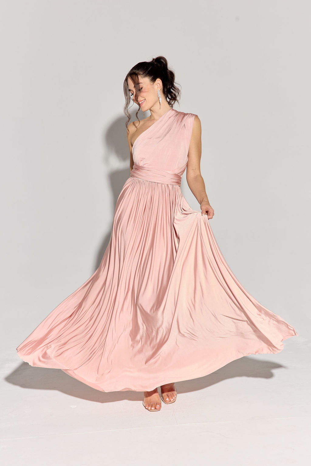 Formal Dresses Long A Line Formal Evening Dress Eureka Fashion EK145 Dusty Pink