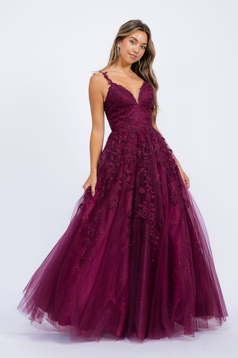 Prom Dresses Formal Glitter A Line Long Prom Dress Eureka Fashion 9858 Berry