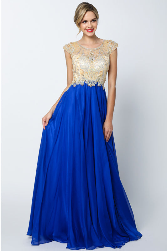 Juliet 636 Formal Long Slit Evening Dress