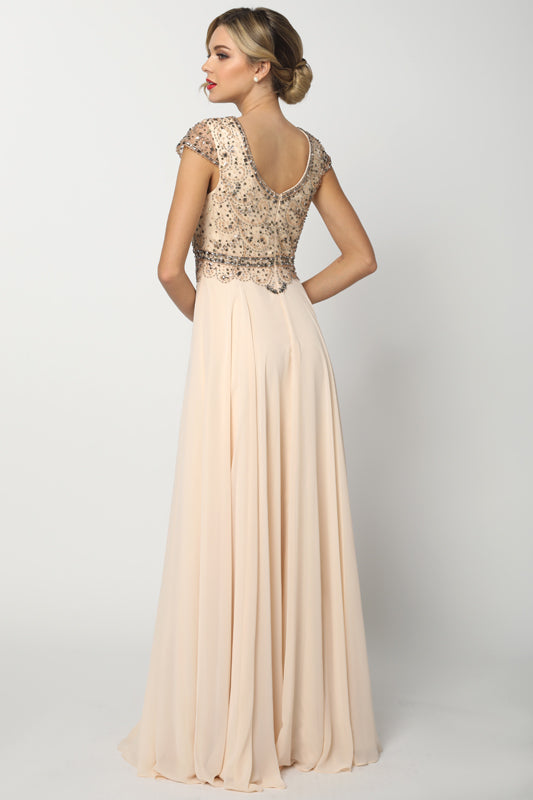 Juliet 653 Long Formal A Line Evening Dress