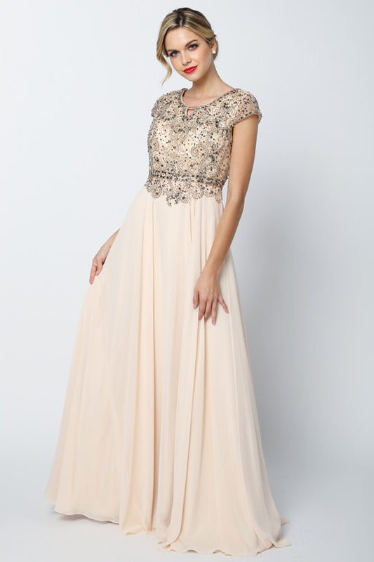 Juliet 657 Long Formal Evening A Line Dress