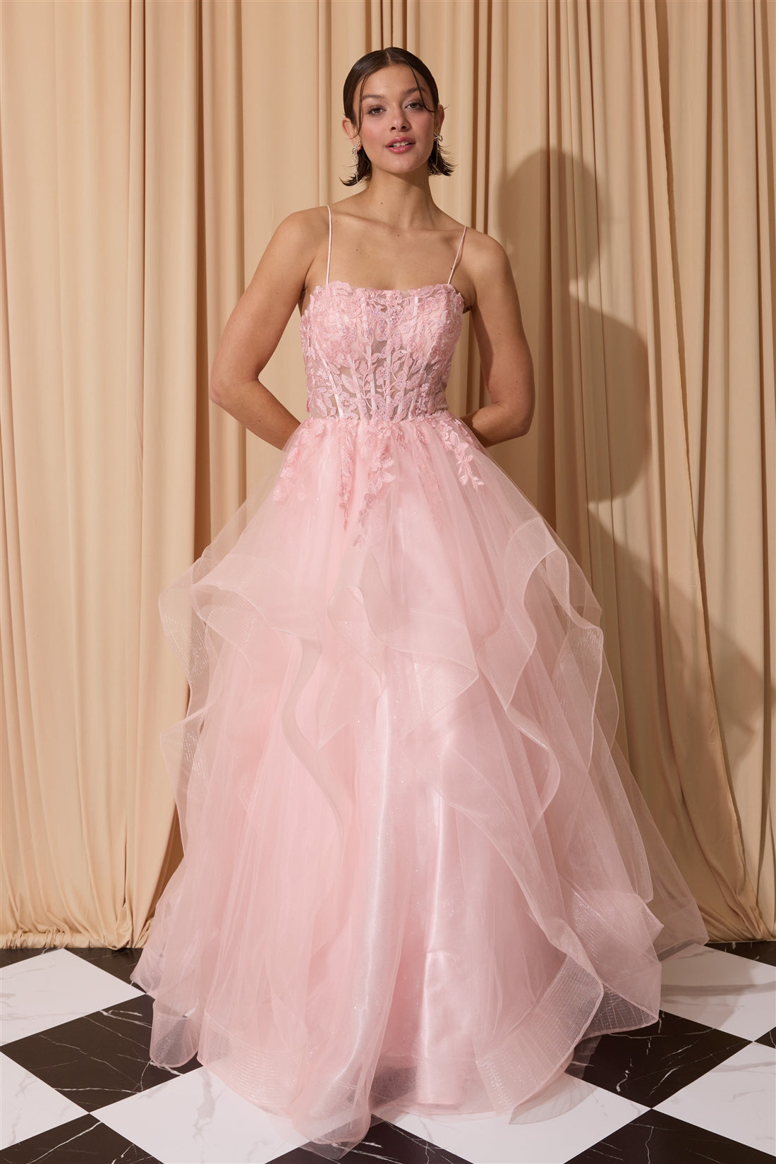 Sweetheart Floor-Length Tulle Prom Ball Gown Eureka Fashion 167