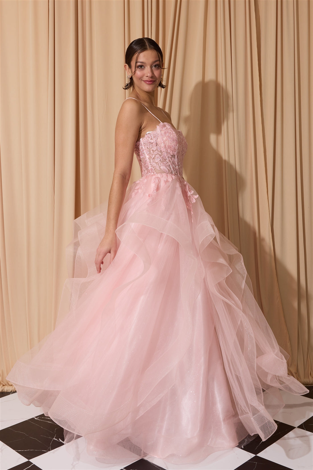 Sweetheart Floor-Length Tulle Prom Ball Gown Eureka Fashion 167