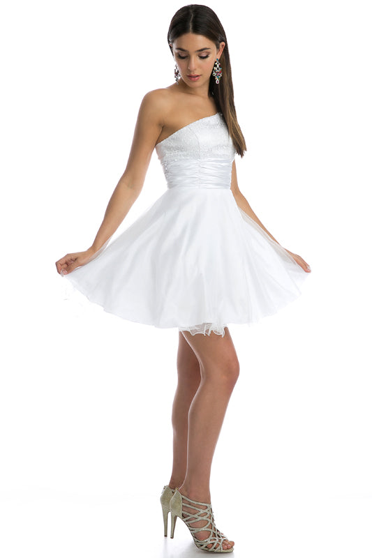 Juliet 733W Short Wedding Sequin Dress