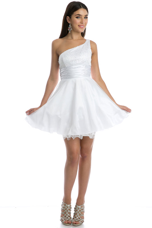 Juliet 733W Short Wedding Sequin Dress
