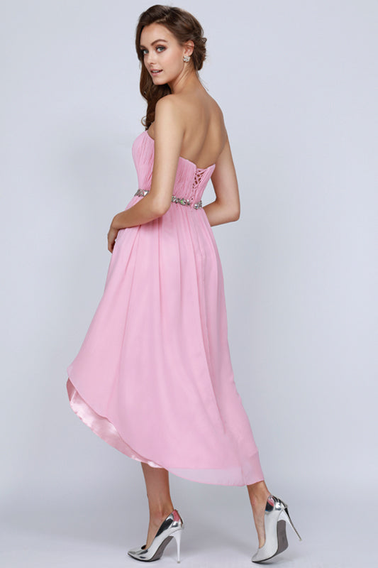 Juliet 747 A Line High Low Cocktail Dress
