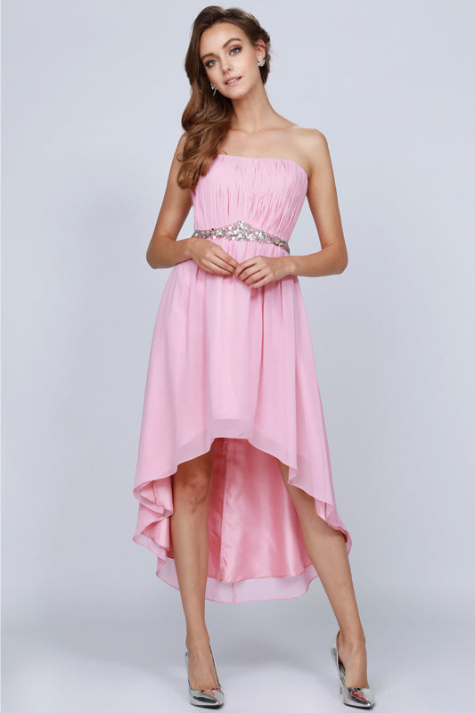 Juliet 747 A Line High Low Cocktail Dress