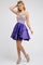 Homecoming Dresses Homecoming Short Beaded Cocktail Dress Purple