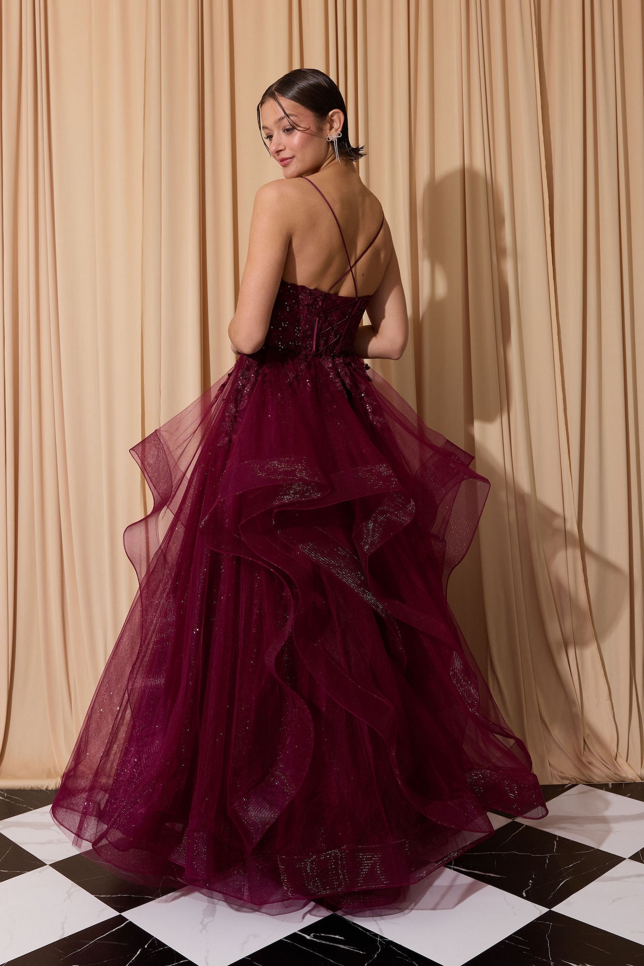 Sweetheart Floor-Length Tulle Prom Ball Gown Eureka Fashion 167