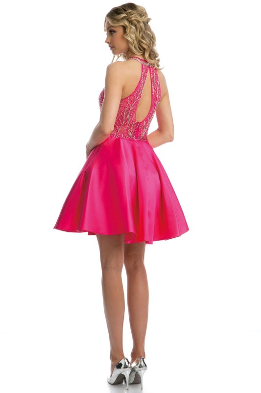 Juliet 785 Homecoming Beaded Short Mini Cocktail Dress
