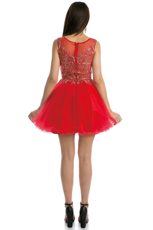 Juliet 789 Short Cocktail A Line Mini Dress
