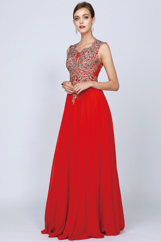 Juliet 653 Long Formal A Line Evening Dress