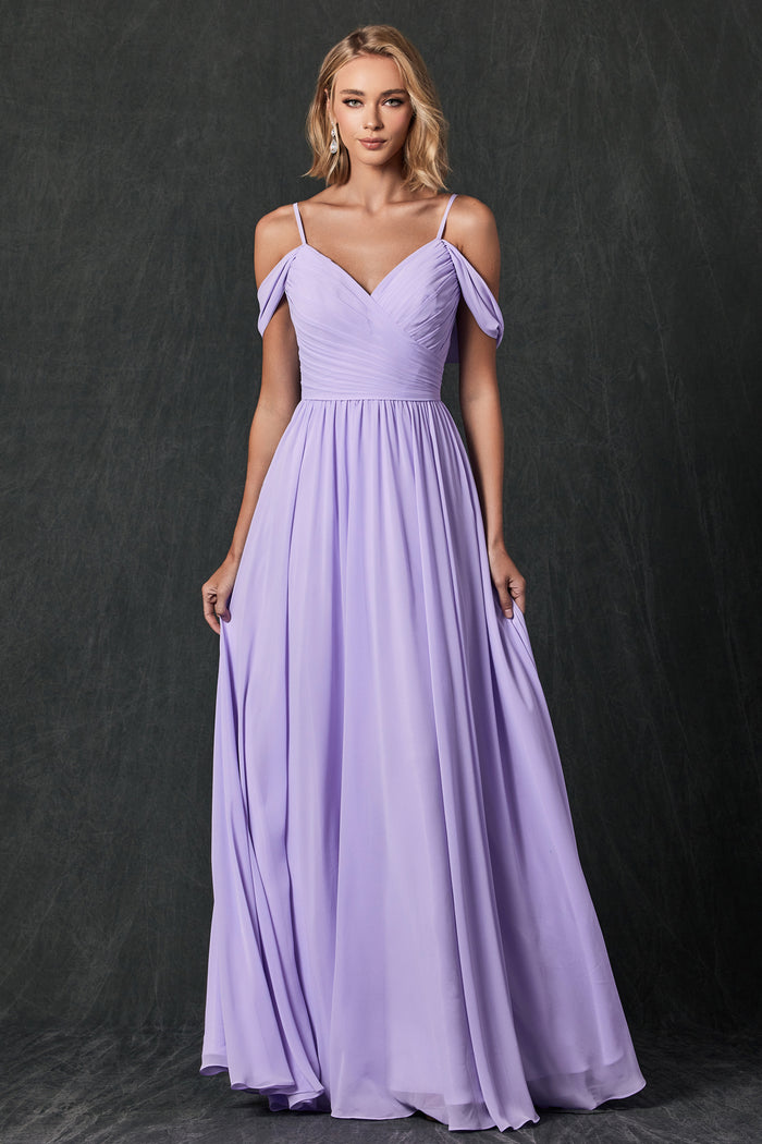 Prom Dresses Fitted Long Formal Pleated Prom Dress Lilac