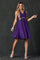 Cocktail Dresses Homecoming A Line Short Cocktail Dress Purple