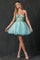 Homecoming Dresses Short A Line Homecoming Beaded Cocktail Dress Mint