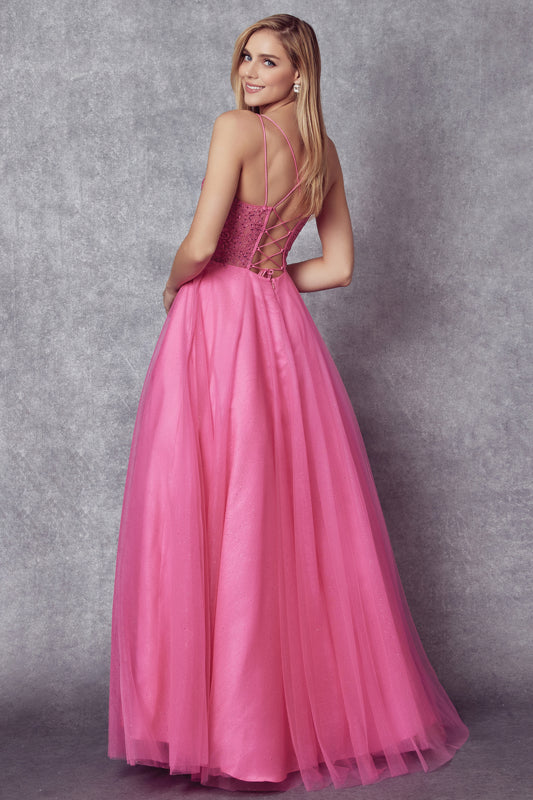 Juliet JT268 Long Ball Gown Formal Prom Dress