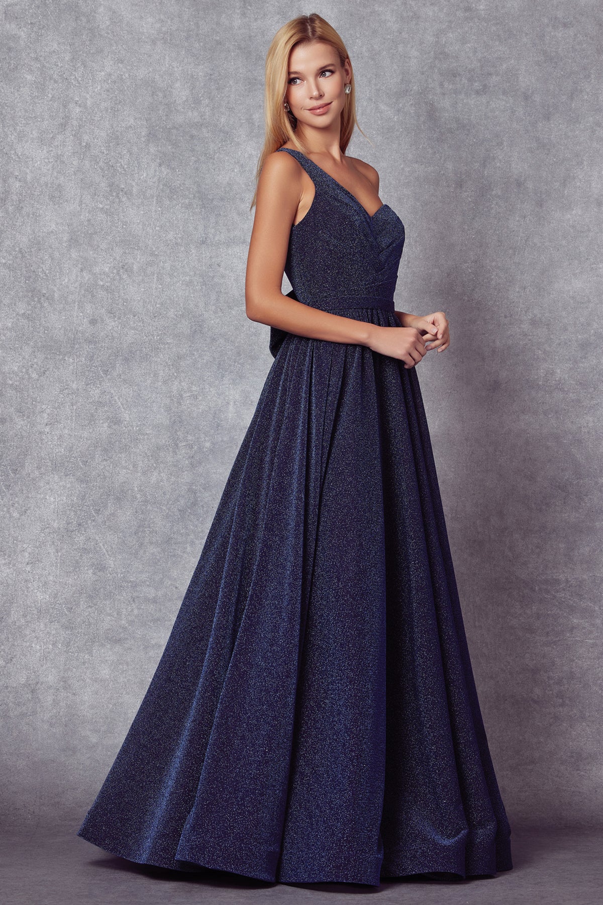 Juliet 205 Long Prom Glitter Formal Evening Dress