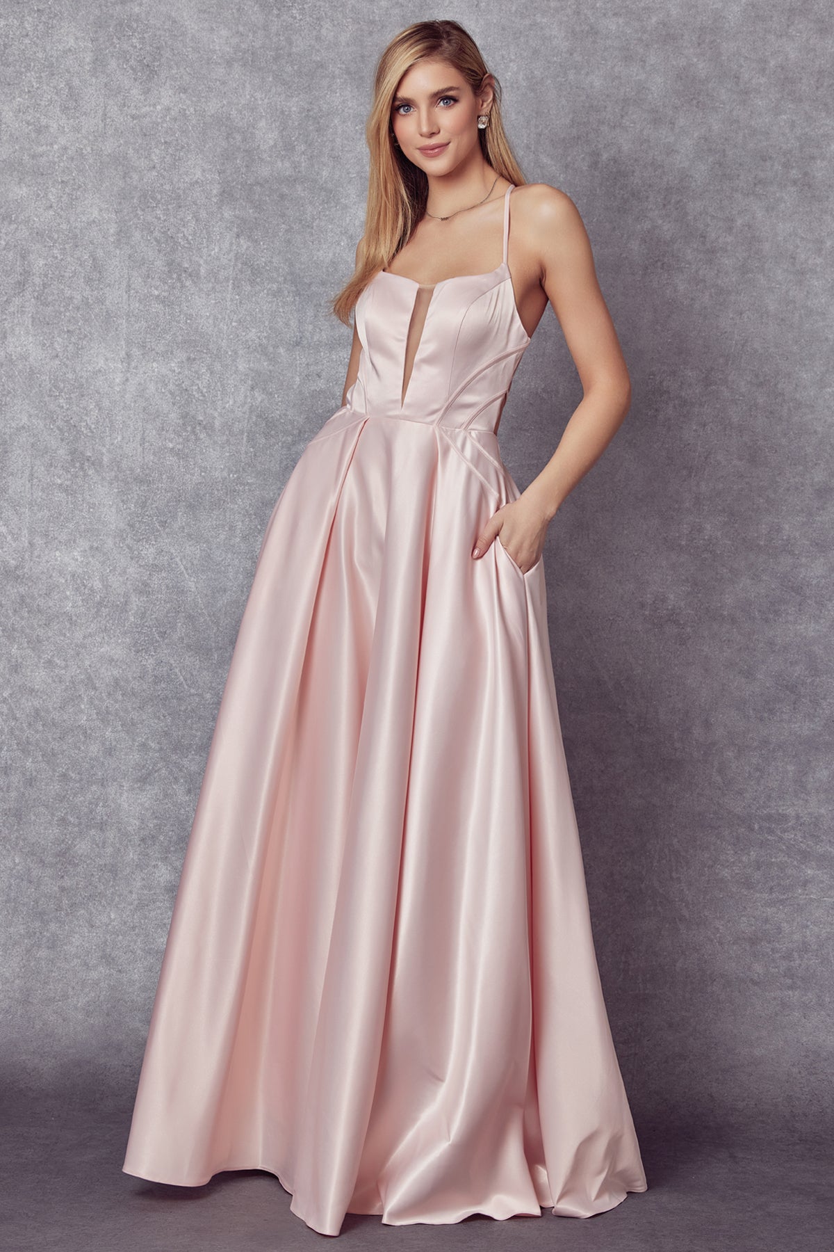 Juliet JT687 Formal Long A Line Evening Prom Dress