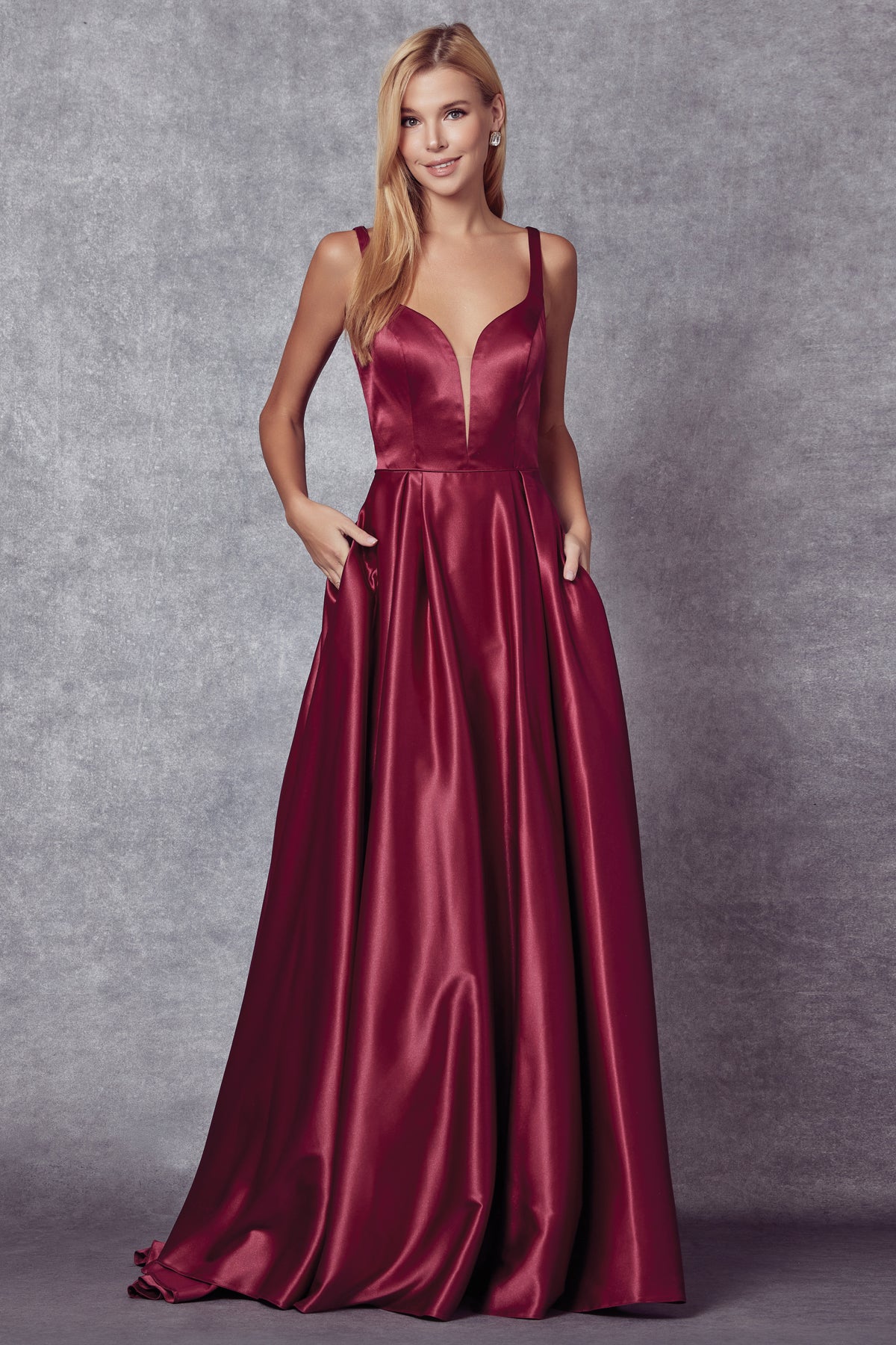 Juliet 691 Ball Gown A Line Long Formal Prom Dress