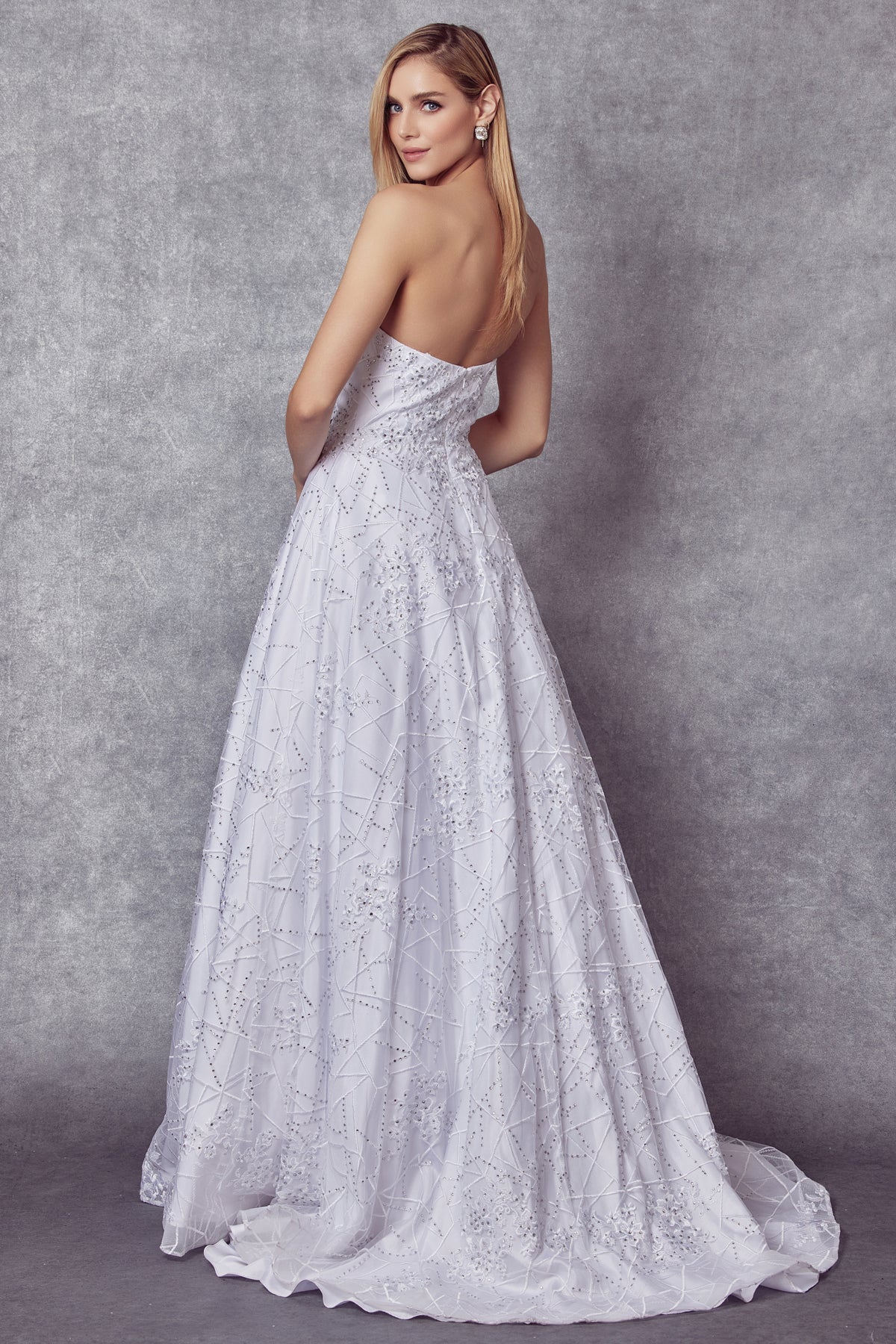 Juliet JT692W Long Lace Wedding Dress