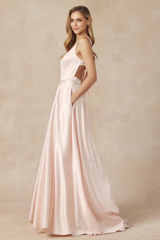Juliet 691 Ball Gown A Line Long Formal Prom Dress