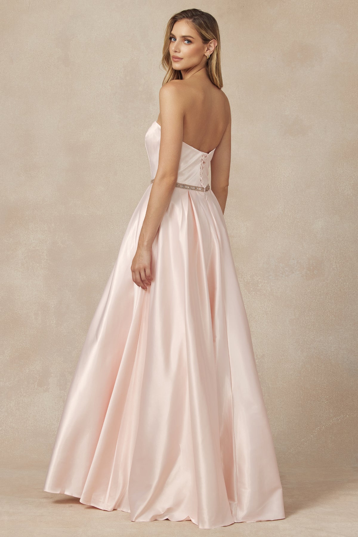 Juliet 688 A Line Long Beaded Formal Evening Prom Dress