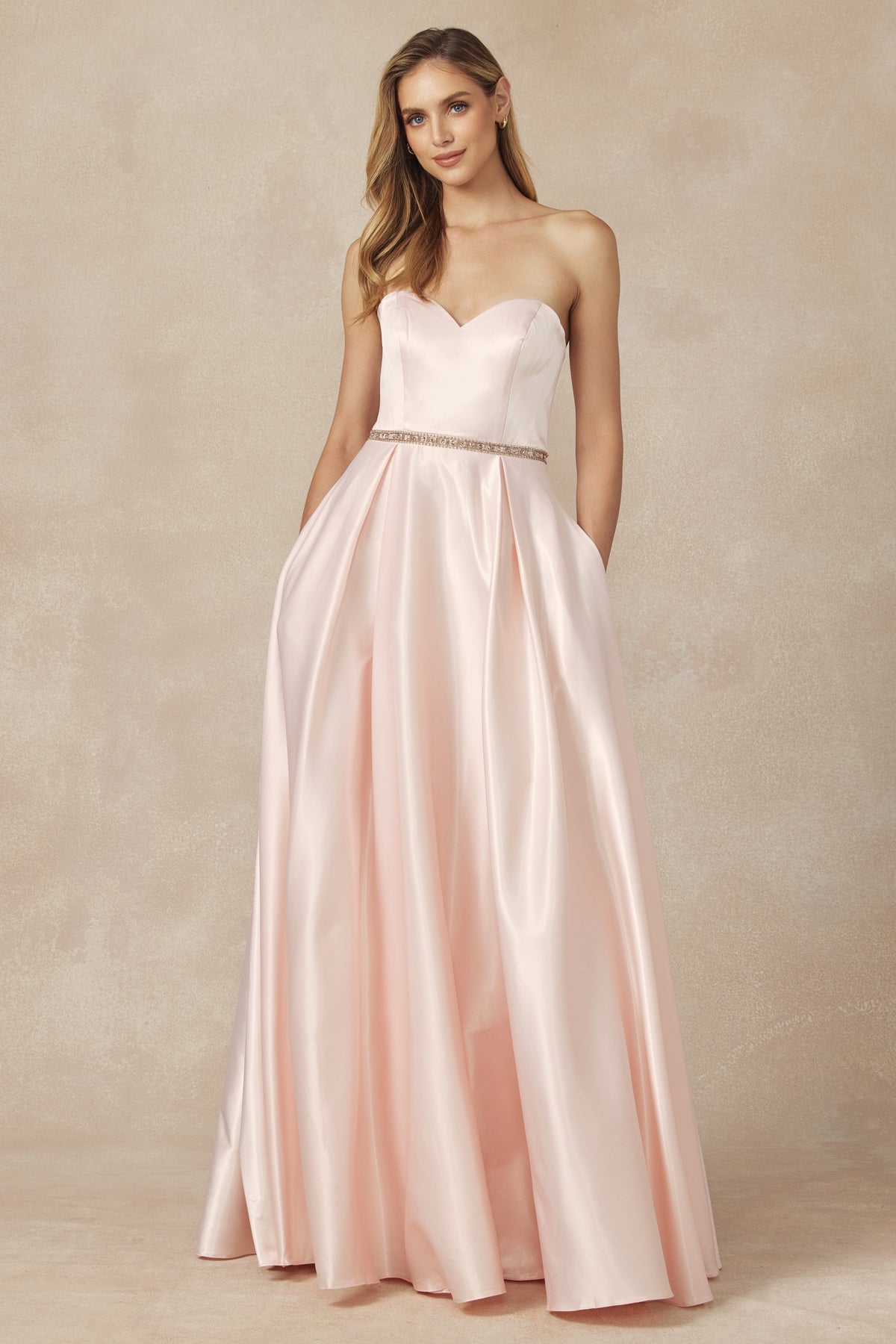 Juliet 688 A Line Long Beaded Formal Evening Prom Dress