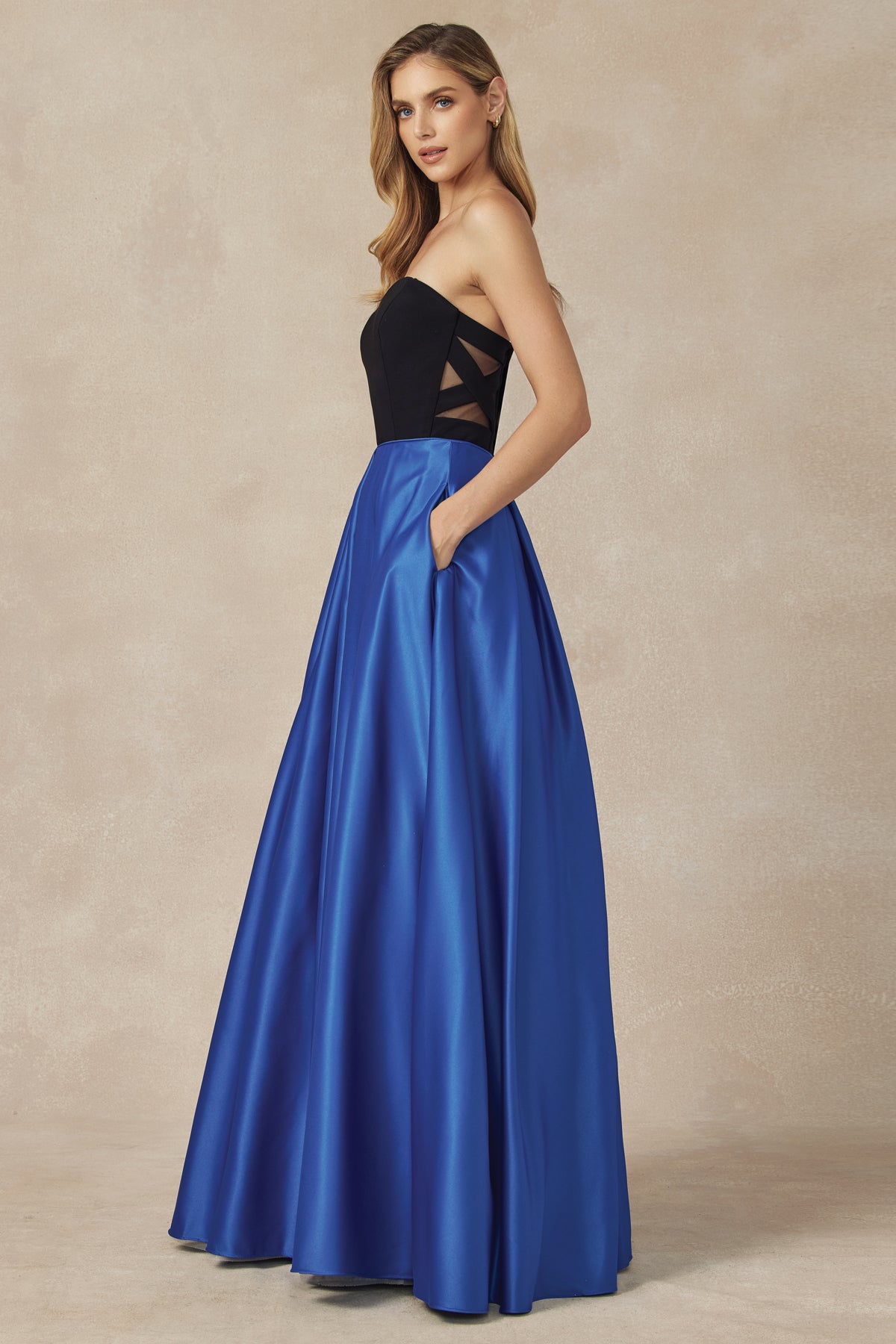 Juliet 694 Long Ball Gown Formal Prom Dress