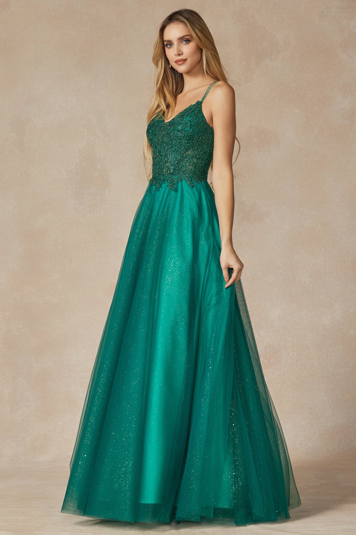 Juliet JT268 Long Ball Gown Formal Prom Dress