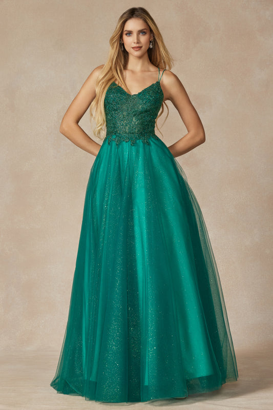 Juliet JT268 Long Ball Gown Formal Prom Dress