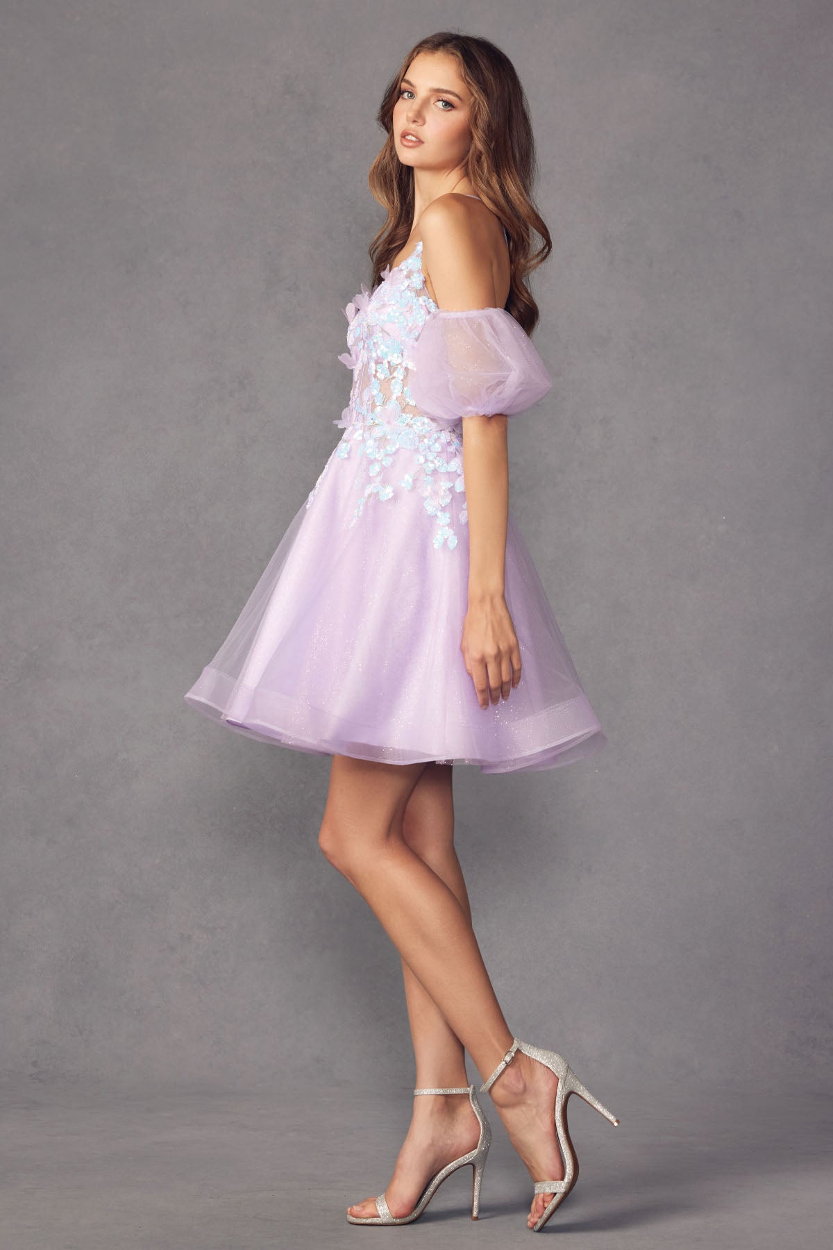 Juliet JT901 Homecoming Sequin Short Cocktail Dress