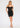 Cocktail Dresses Fitted Short Sequin Slit Cocktail Dress Black