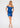 Cocktail Dresses Short Fitted Metallic Cocktail Dress Royal Blue