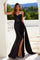 Prom Dresses Prom Long Corset Beaded Applique Formal Dress Black