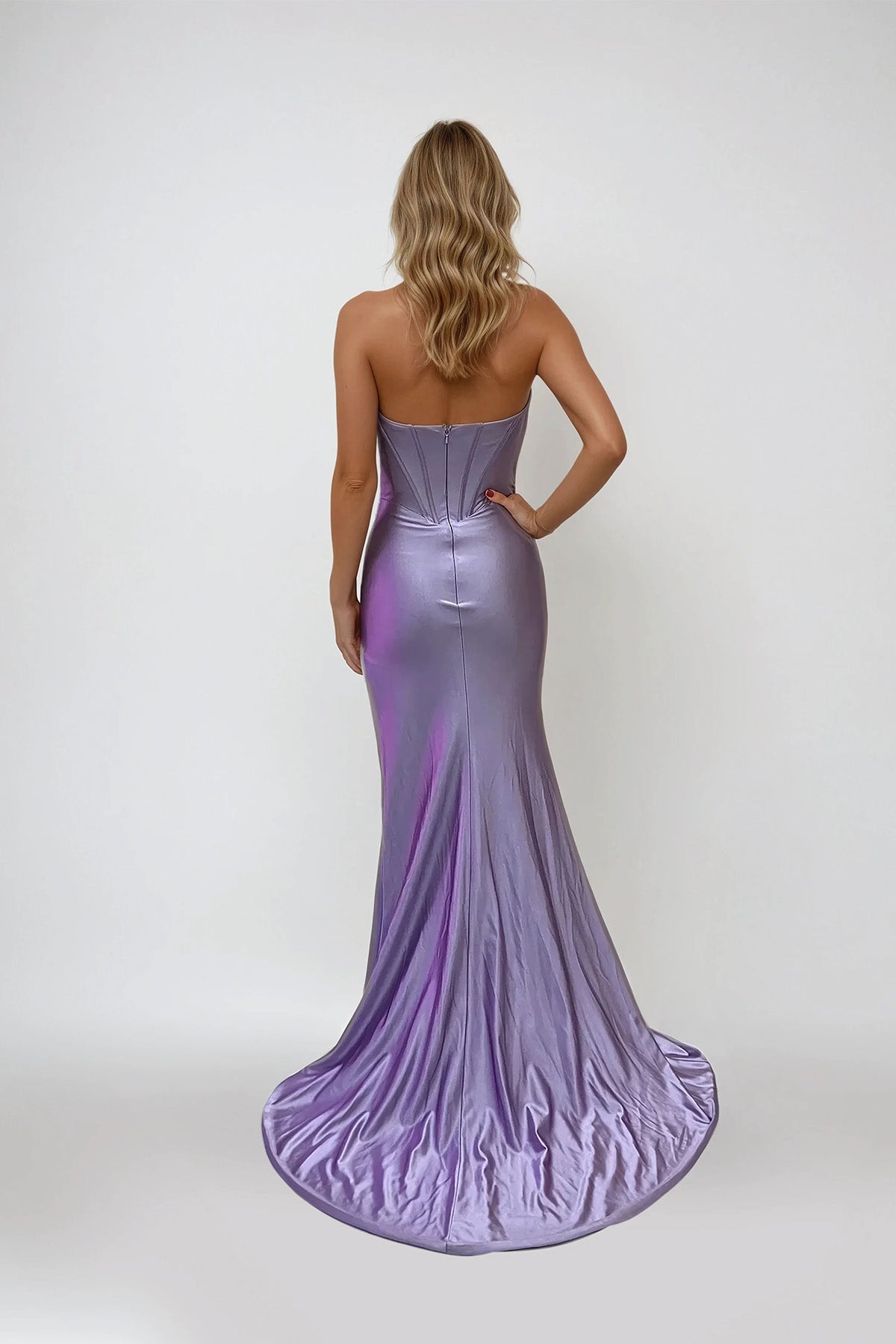Juliet JT2527L Prom Long Fitted Corset Formal Sequin Dress