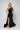 Prom Dresses Fitted Long Formal Slit Pleated Prom Dress Black