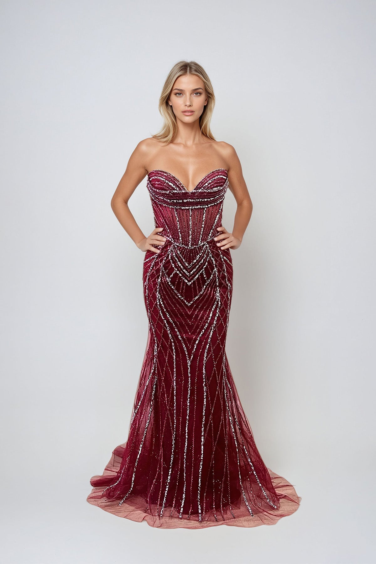 Juliet JT2541K Short Fitted Formal Evening Prom Dress